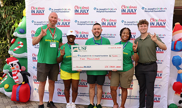 Christmas in July at St. Joseph Children's Hospital 