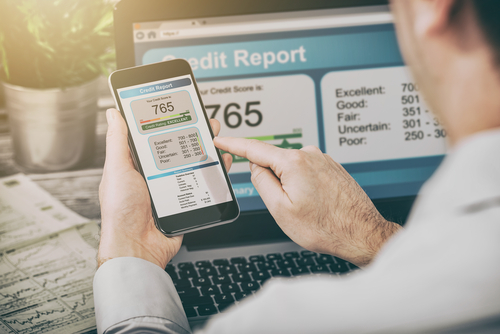 credit score on phone